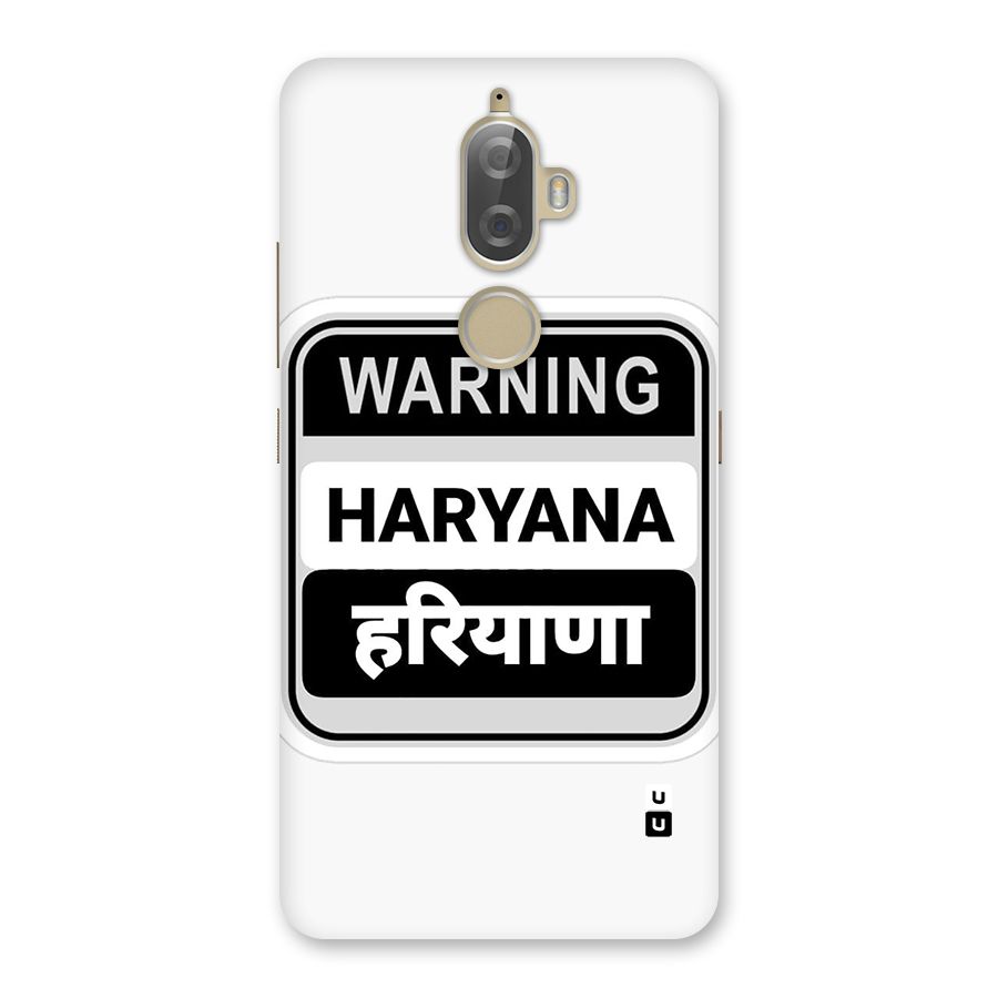 Haryana Warning Back Case for Lenovo K8 Plus