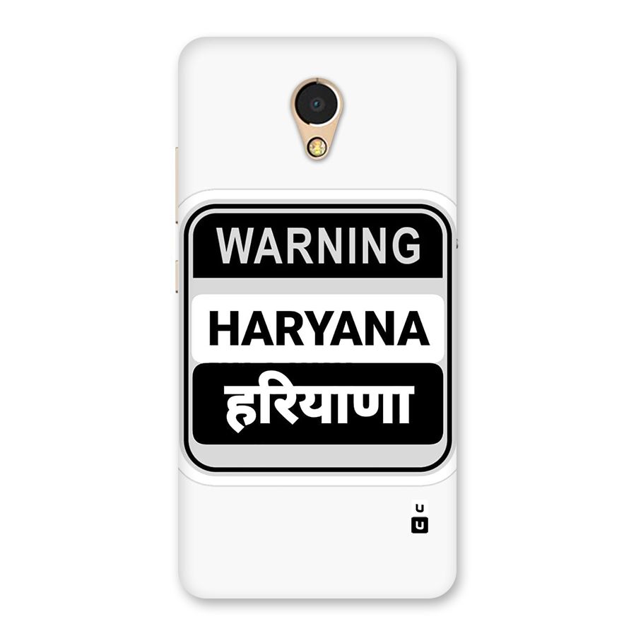 Haryana Warning Back Case for Lenovo P2