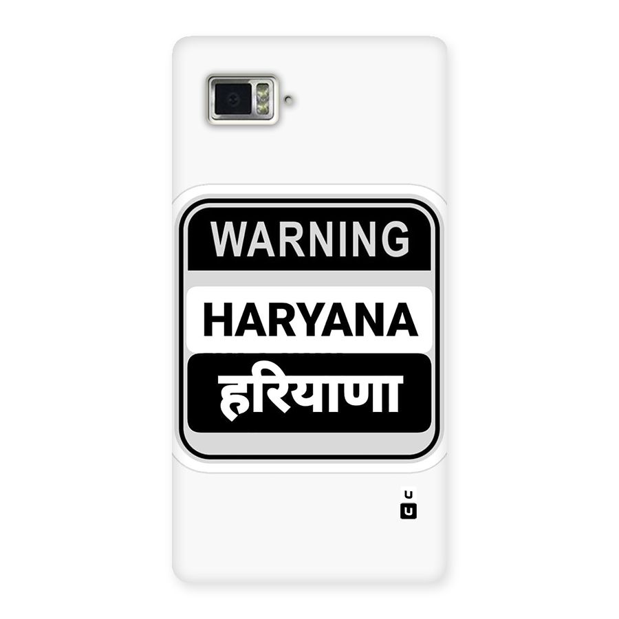 Haryana Warning Back Case for Lenovo Vibe Z2 Pro K920