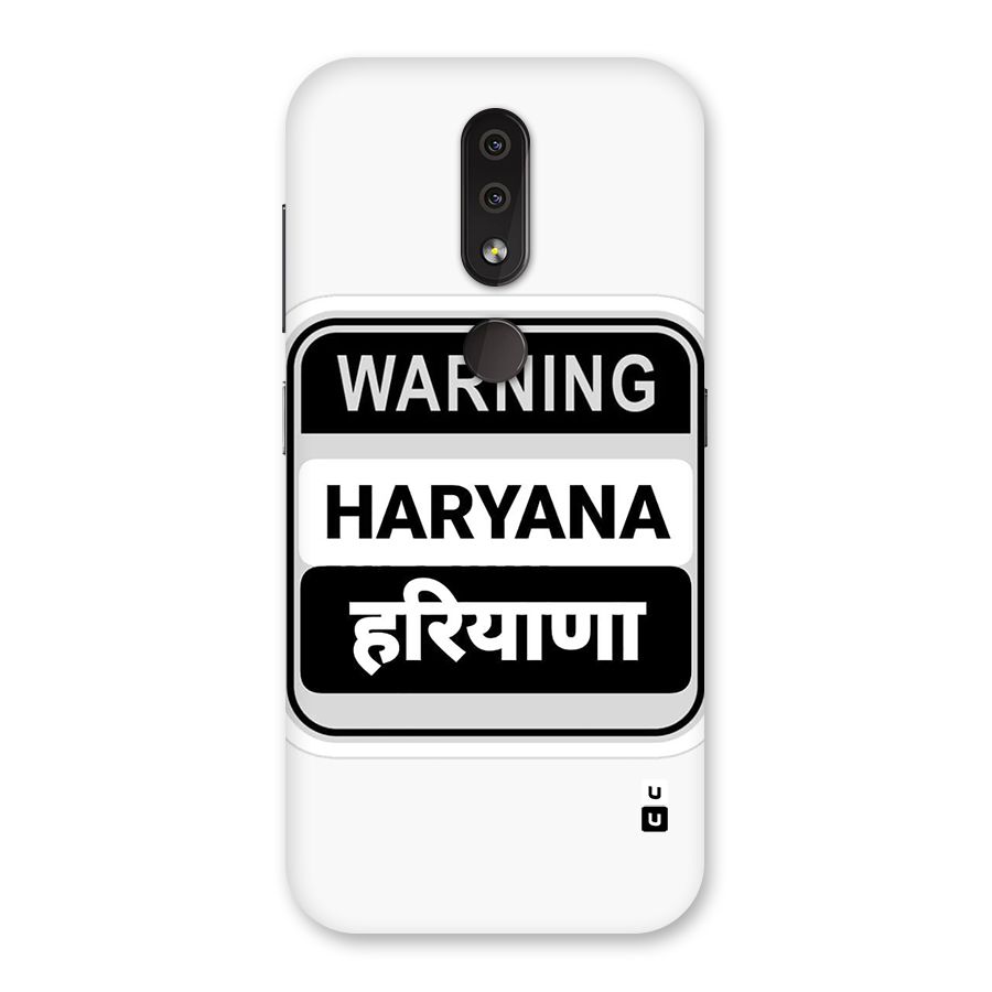 Haryana Warning Back Case for Nokia 4.2