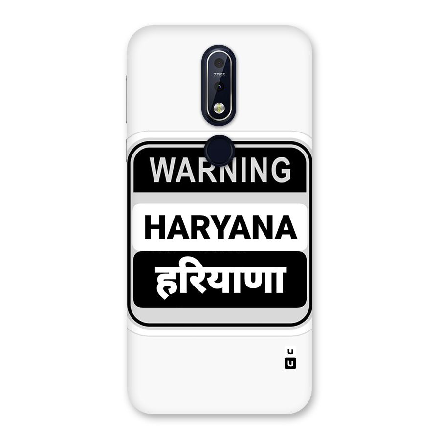Haryana Warning Back Case for Nokia 7.1