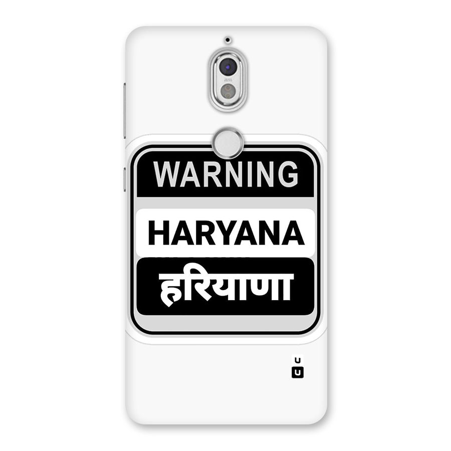 Haryana Warning Back Case for Nokia 7