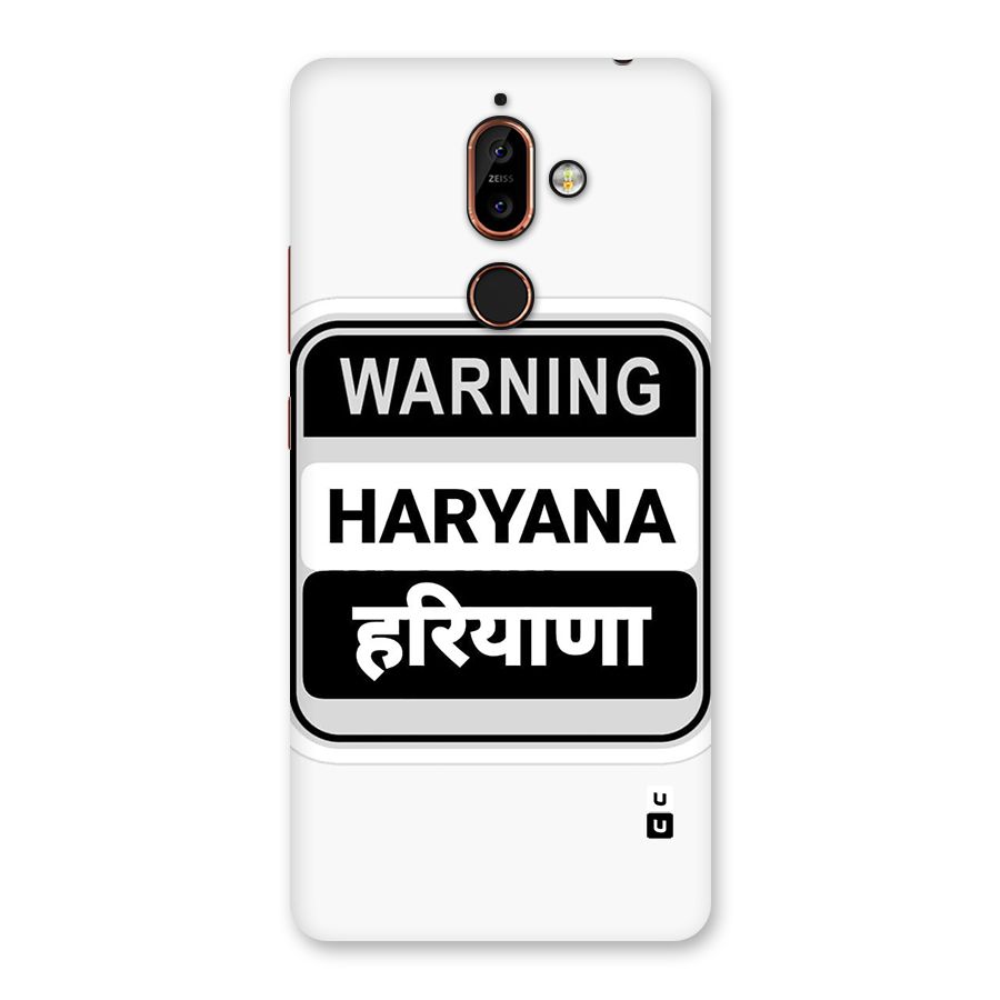 Haryana Warning Back Case for Nokia 7 Plus