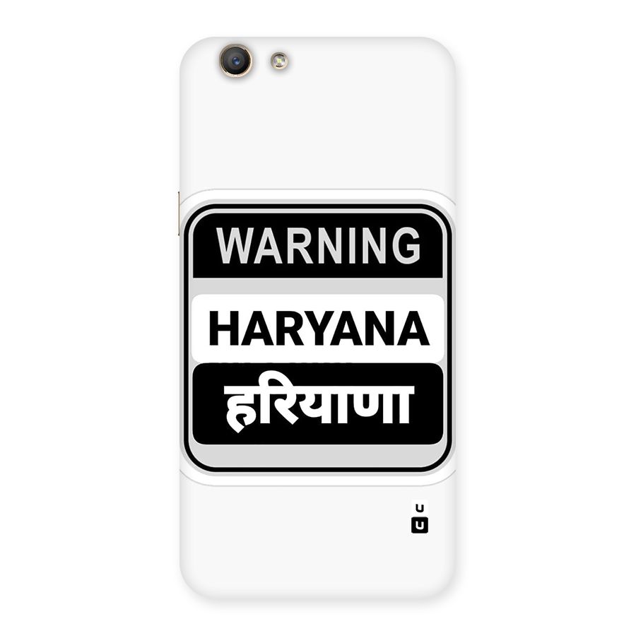 Haryana Warning Back Case for Oppo A59
