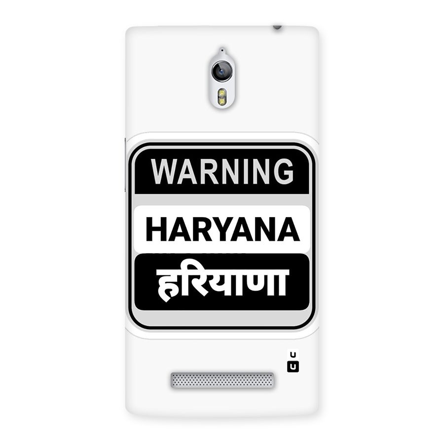 Haryana Warning Back Case for Oppo Find 7