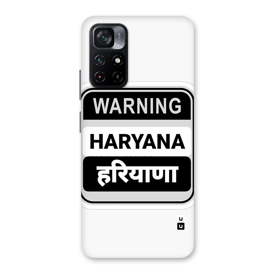 Haryana Warning Back Case for Poco M4 Pro 5G