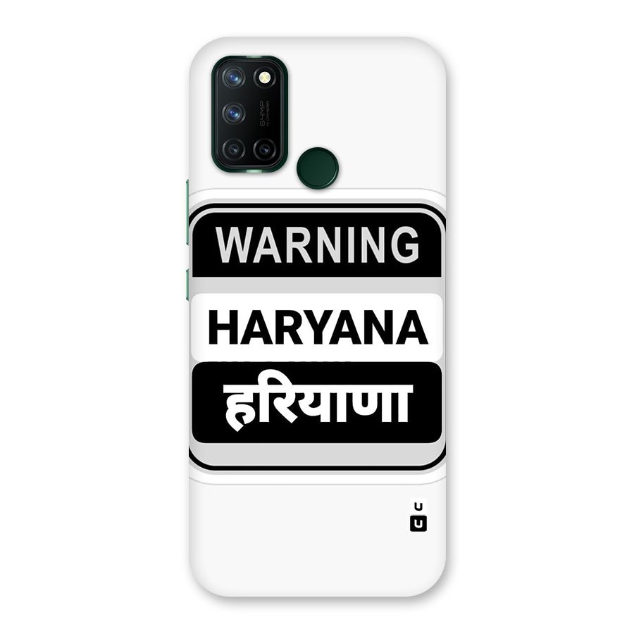 Haryana Warning Back Case for Realme 7i