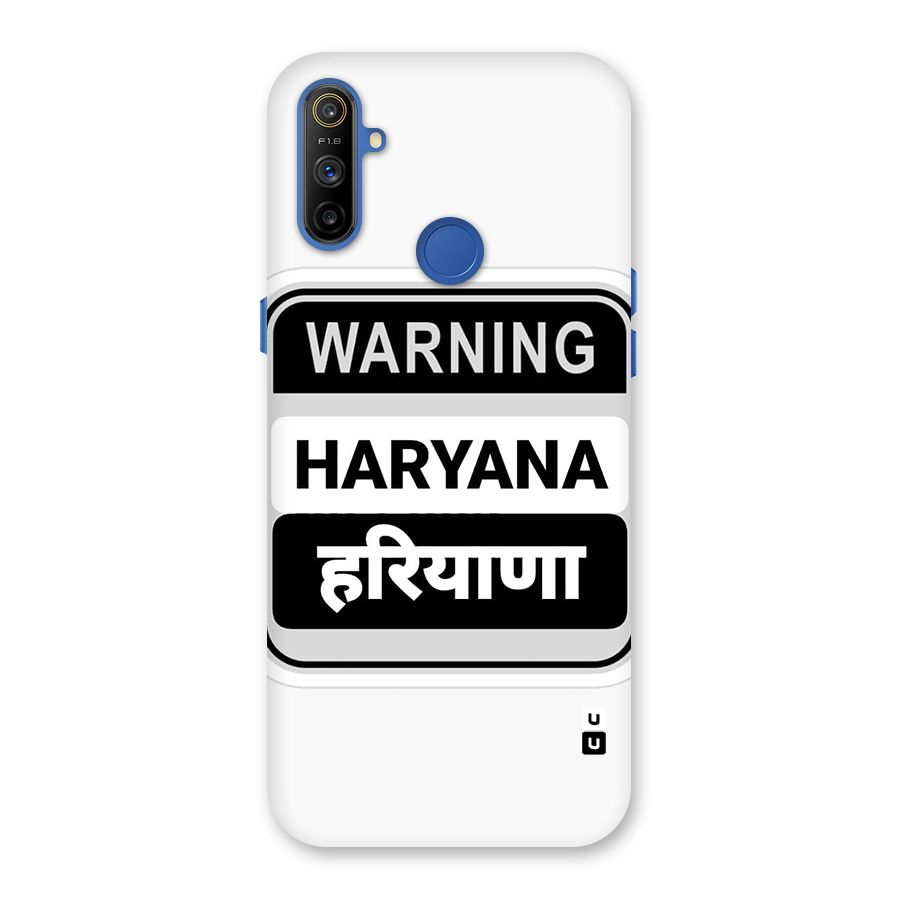 Haryana Warning Back Case for Realme Narzo 10A