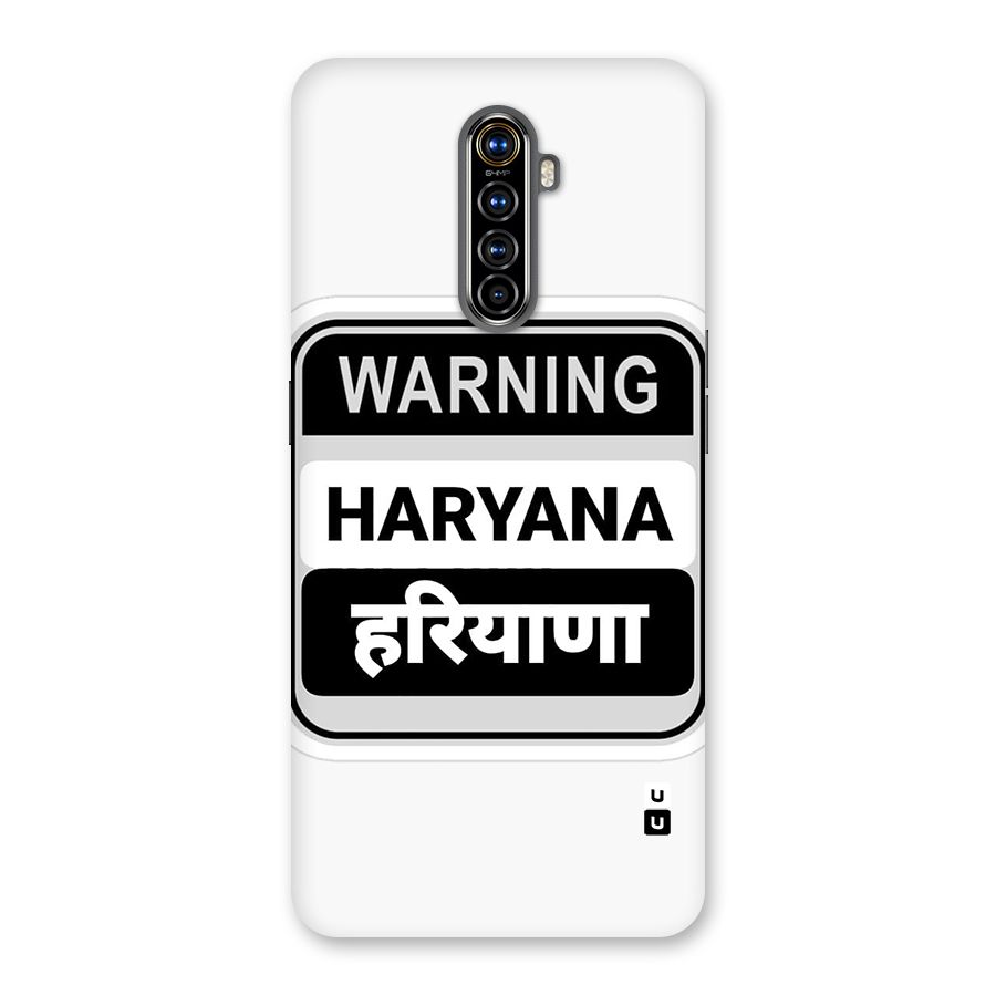 Haryana Warning Back Case for Realme X2 Pro