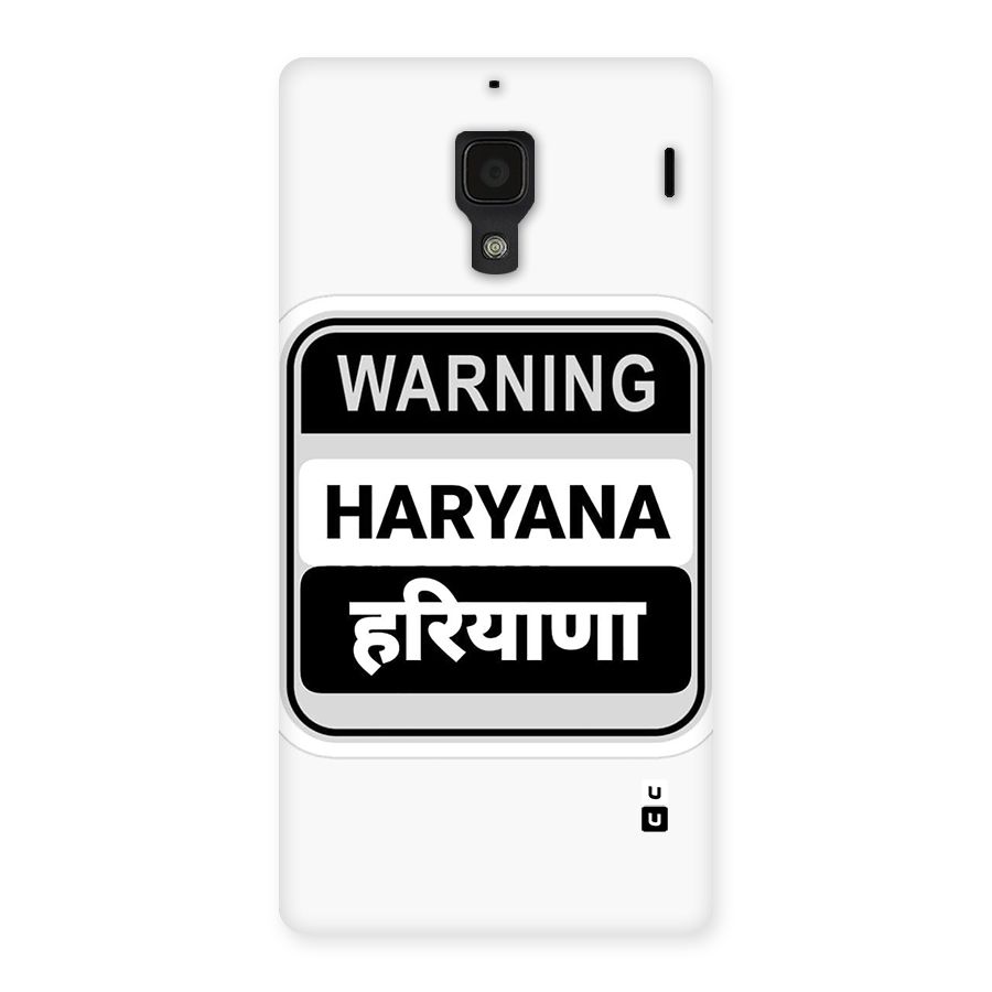 Haryana Warning Back Case for Redmi 1s