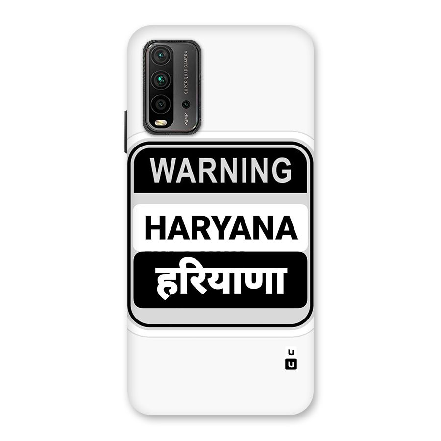 Haryana Warning Back Case for Redmi 9 Power