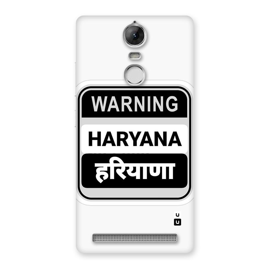 Haryana Warning Back Case for Vibe K5 Note