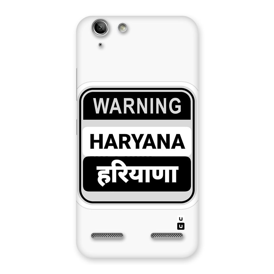Haryana Warning Back Case for Vibe K5 Plus