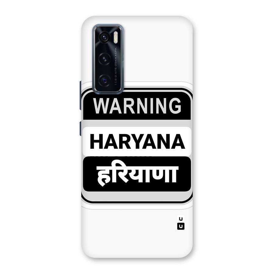 Haryana Warning Back Case for Vivo V20 SE