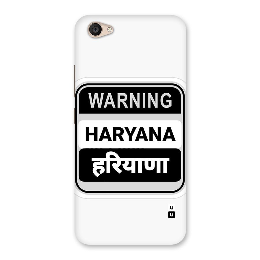Haryana Warning Back Case for Vivo V5 Plus