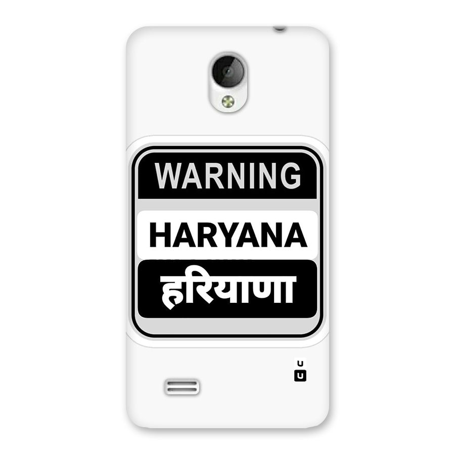 Haryana Warning Back Case for Vivo Y21