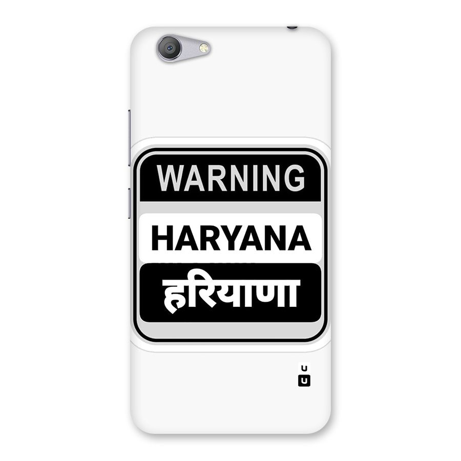 Haryana Warning Back Case for Vivo Y53