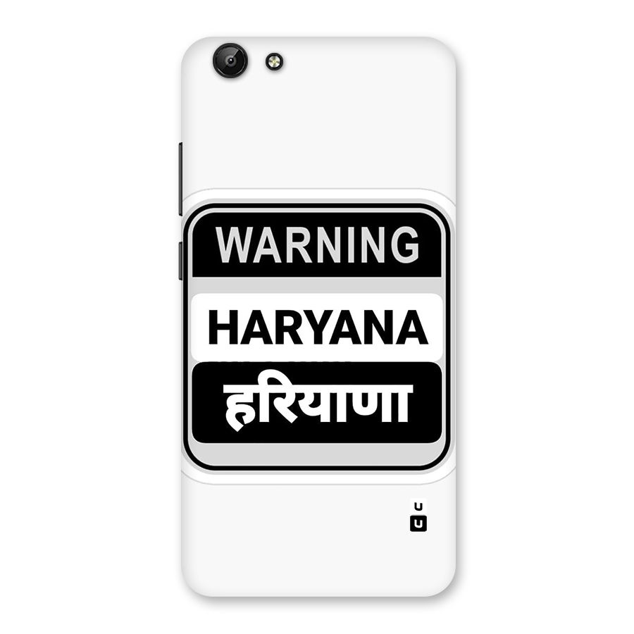 Haryana Warning Back Case for Vivo Y69