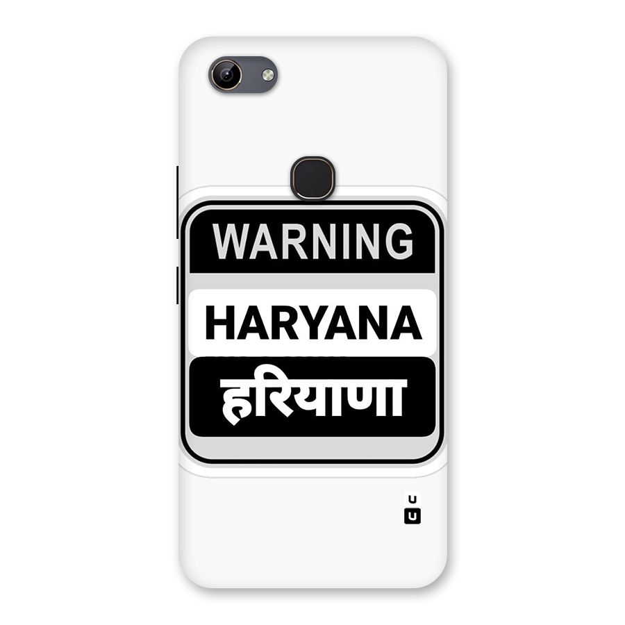 Haryana Warning Back Case for Vivo Y81