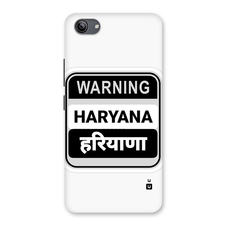 Haryana Warning Back Case for Vivo Y81i