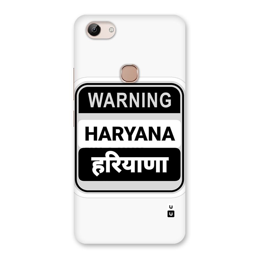 Haryana Warning Back Case for Vivo Y83