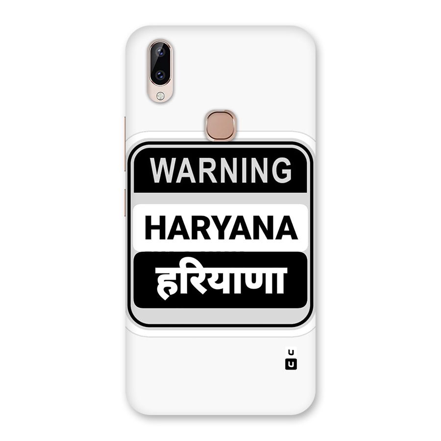 Haryana Warning Back Case for Vivo Y83 Pro