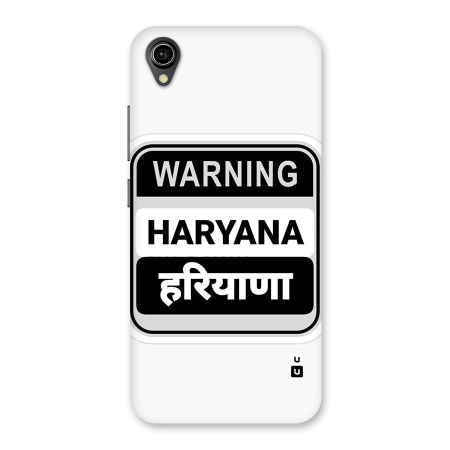 Haryana Warning Back Case for Vivo Y90