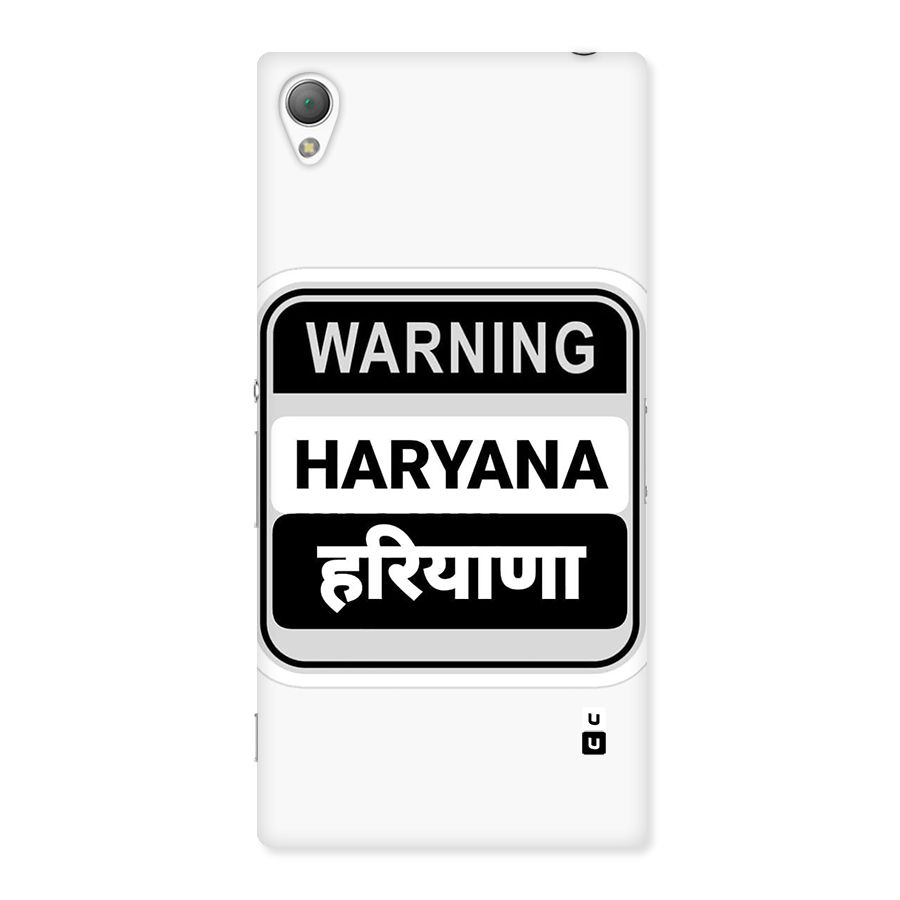 Haryana Warning Back Case for Xperia Z3