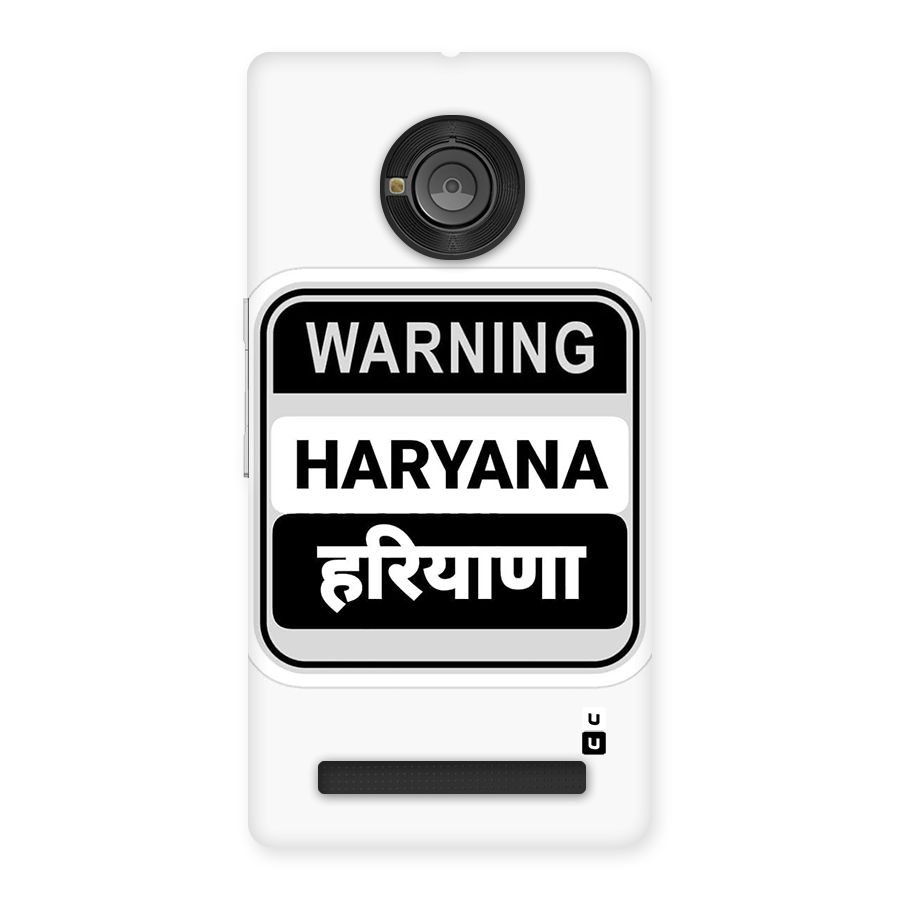 Haryana Warning Back Case for Yunique