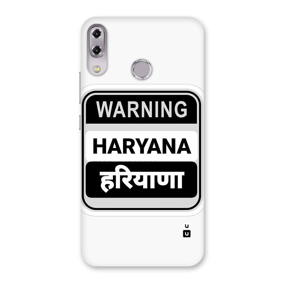 Haryana Warning Back Case for Zenfone 5Z