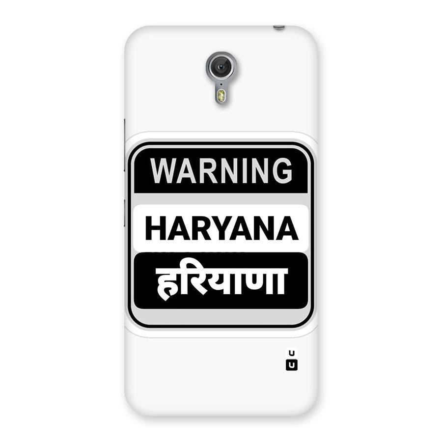 Haryana Warning Back Case for Zuk Z1