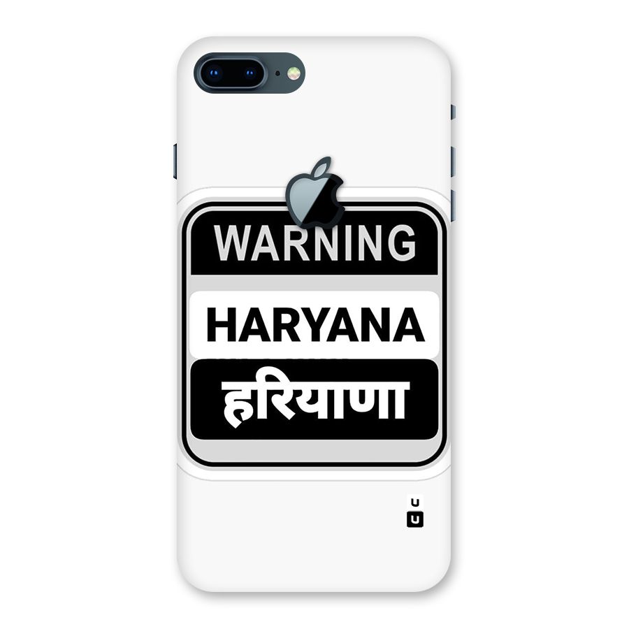Haryana Warning Back Case for iPhone 7 Plus Apple Cut