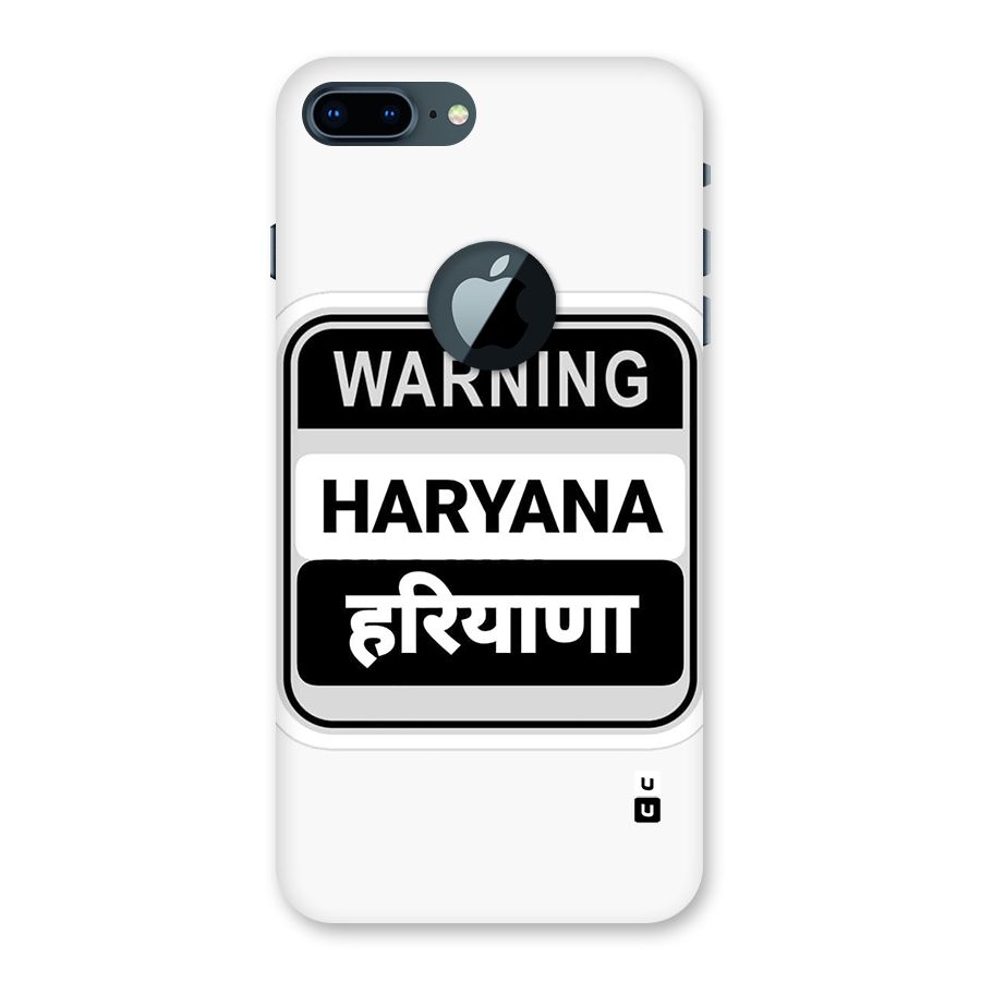 Haryana Warning Back Case for iPhone 7 Plus Logo Cut