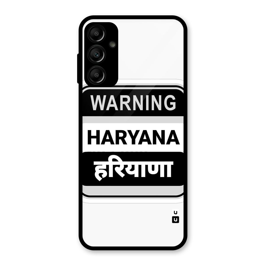 Haryana Warning Glass Back Case for Galaxy A14 5G