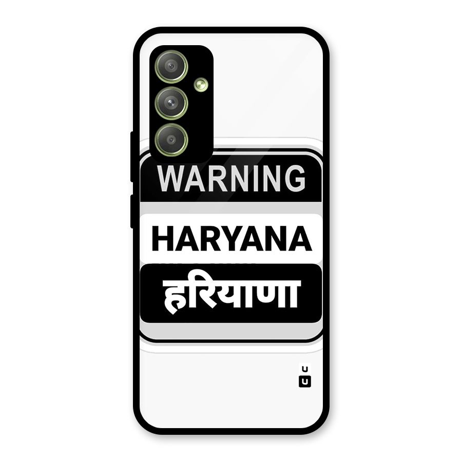 Haryana Warning Glass Back Case for Galaxy A54