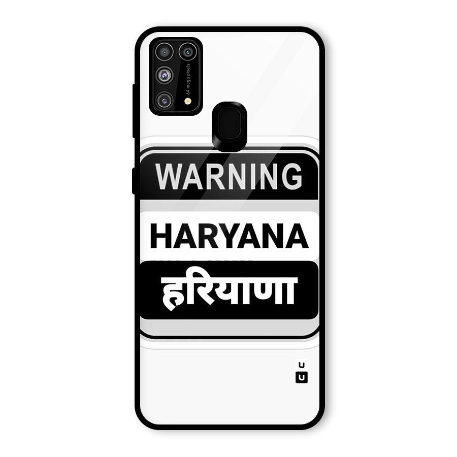Haryana Warning Glass Back Case for Galaxy F41
