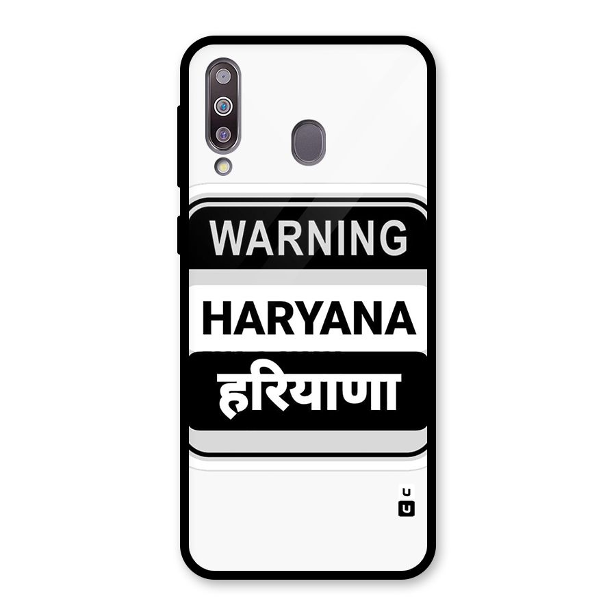 Haryana Warning Glass Back Case for Galaxy M30