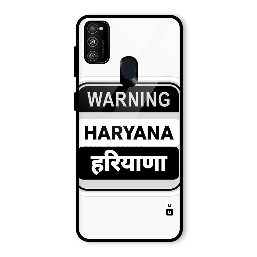 Haryana Warning Glass Back Case for Galaxy M30s