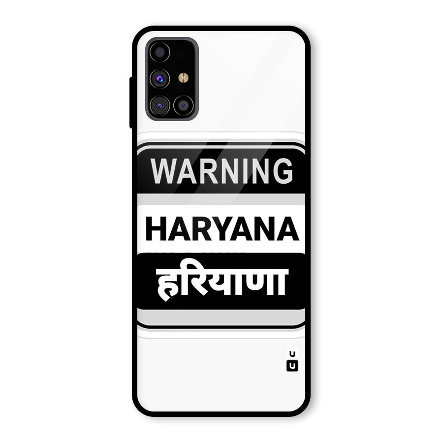 Haryana Warning Glass Back Case for Galaxy M31s