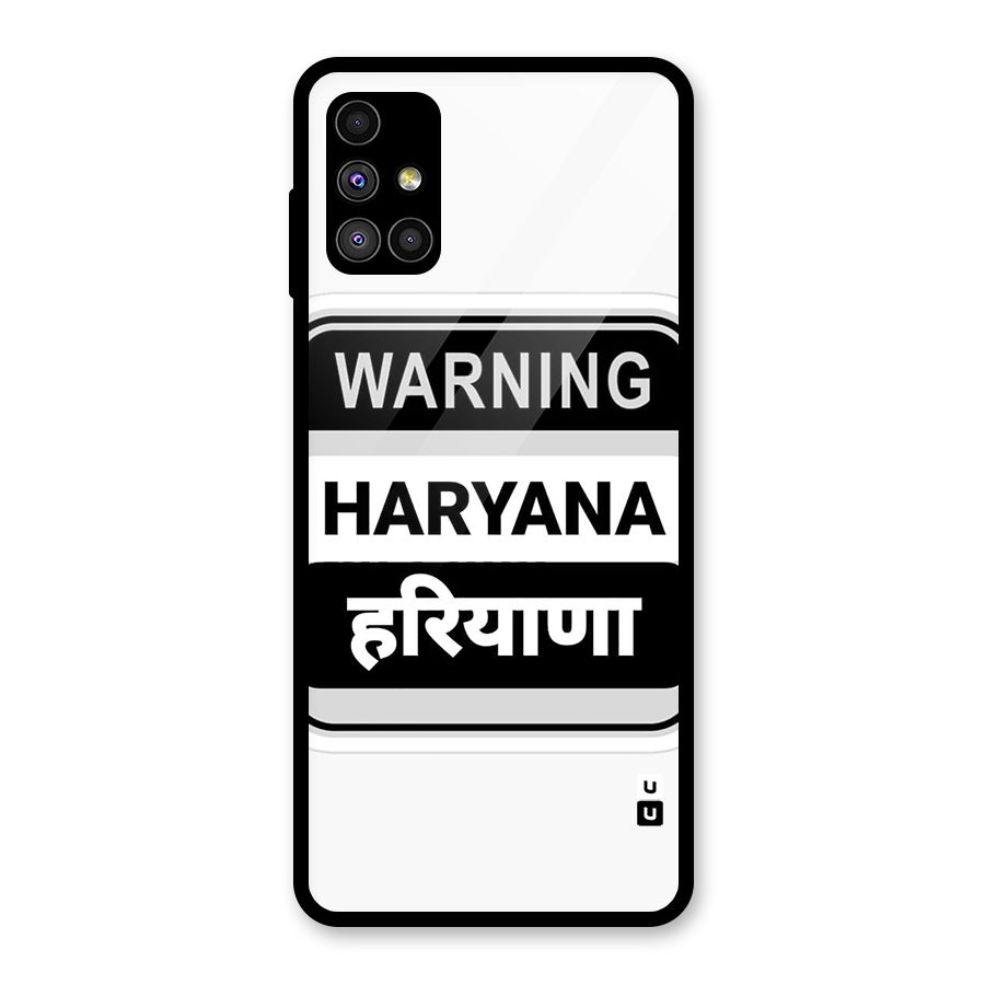 Haryana Warning Glass Back Case for Galaxy M51