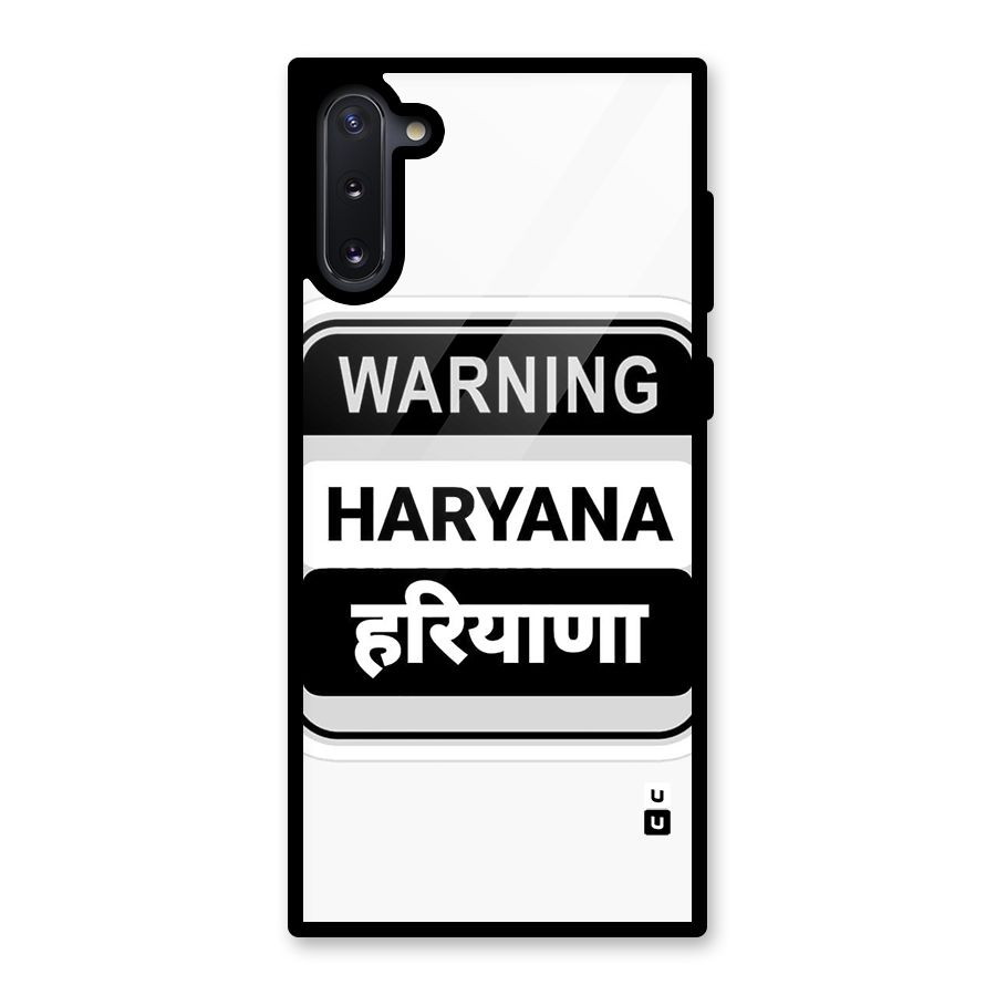 Haryana Warning Glass Back Case for Galaxy Note 10