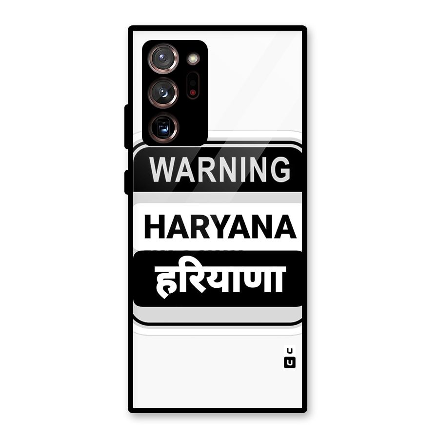 Haryana Warning Glass Back Case for Galaxy Note 20 Ultra 5G