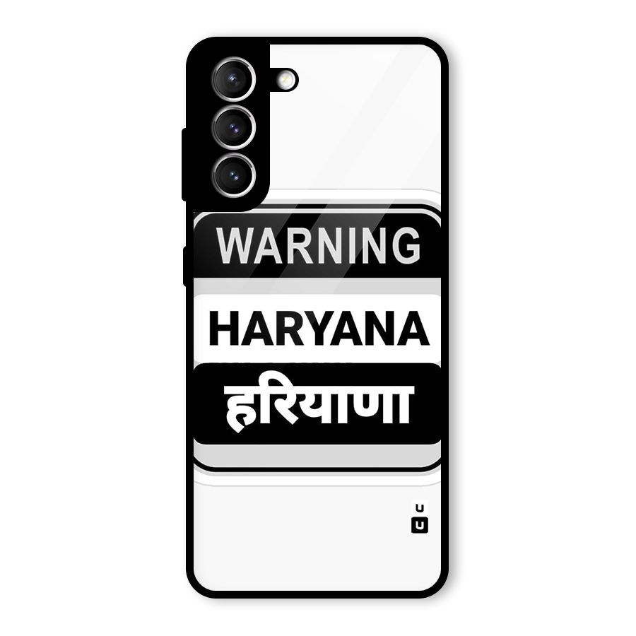 Haryana Warning Glass Back Case for Galaxy S21 5G