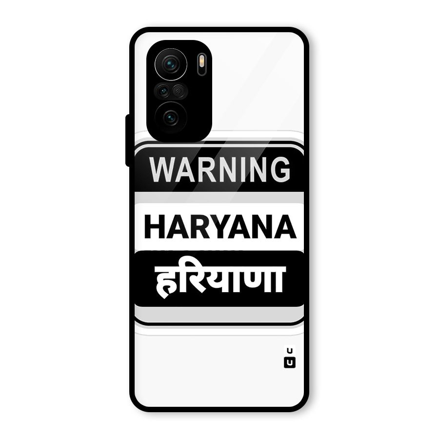 Haryana Warning Glass Back Case for Mi 11X Pro