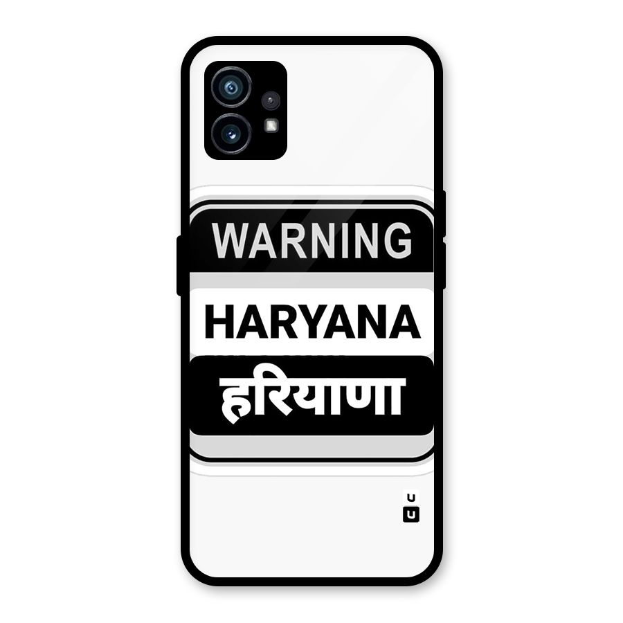 Haryana Warning Glass Back Case for Nothing Phone 1