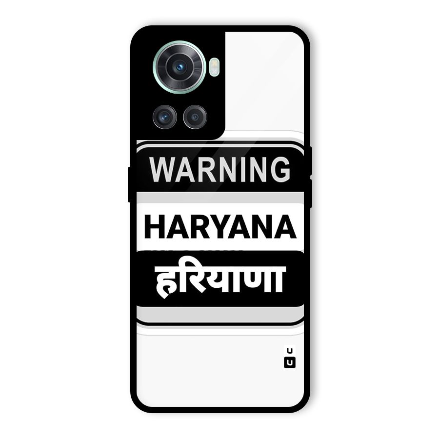 Haryana Warning Glass Back Case for OnePlus 10R