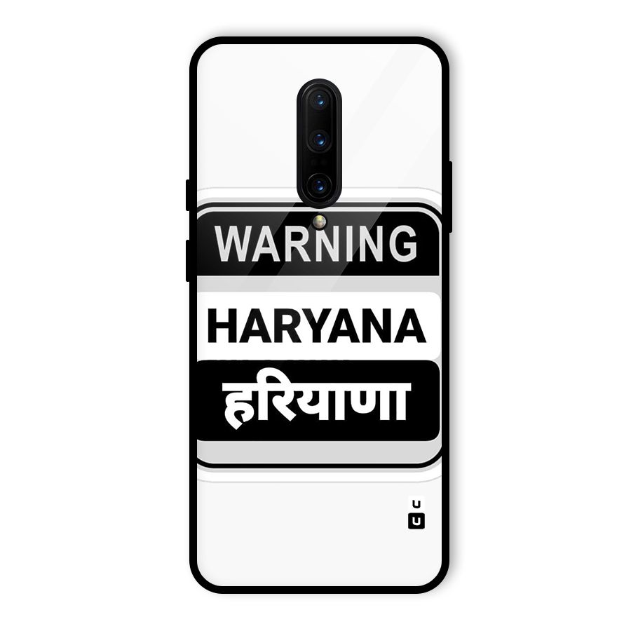 Haryana Warning Glass Back Case for OnePlus 7 Pro