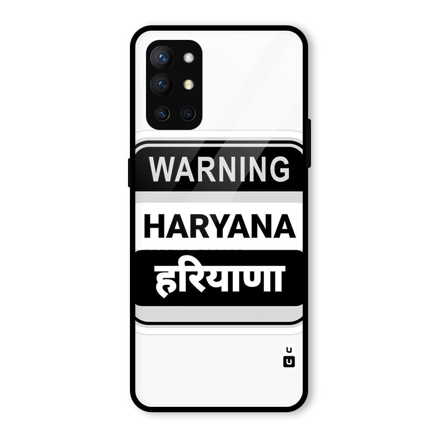 Haryana Warning Glass Back Case for OnePlus 9R