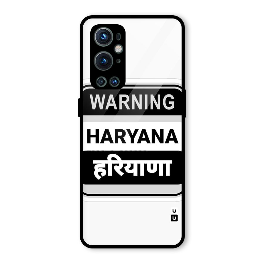 Haryana Warning Glass Back Case for OnePlus 9 Pro