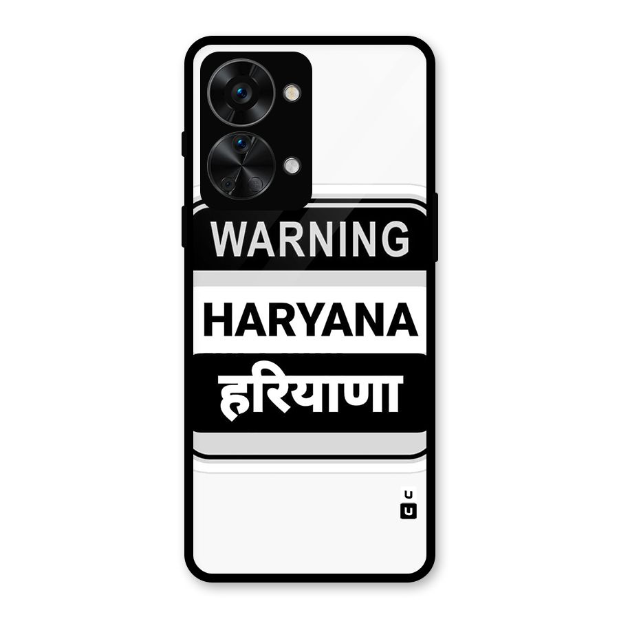 Haryana Warning Glass Back Case for OnePlus Nord 2T